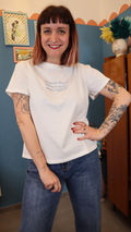 T-shirt ricamata PER QUANTA STRADA
