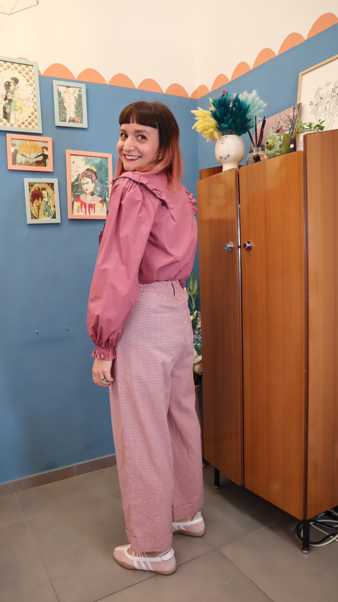 Pantalone CHECK PINK