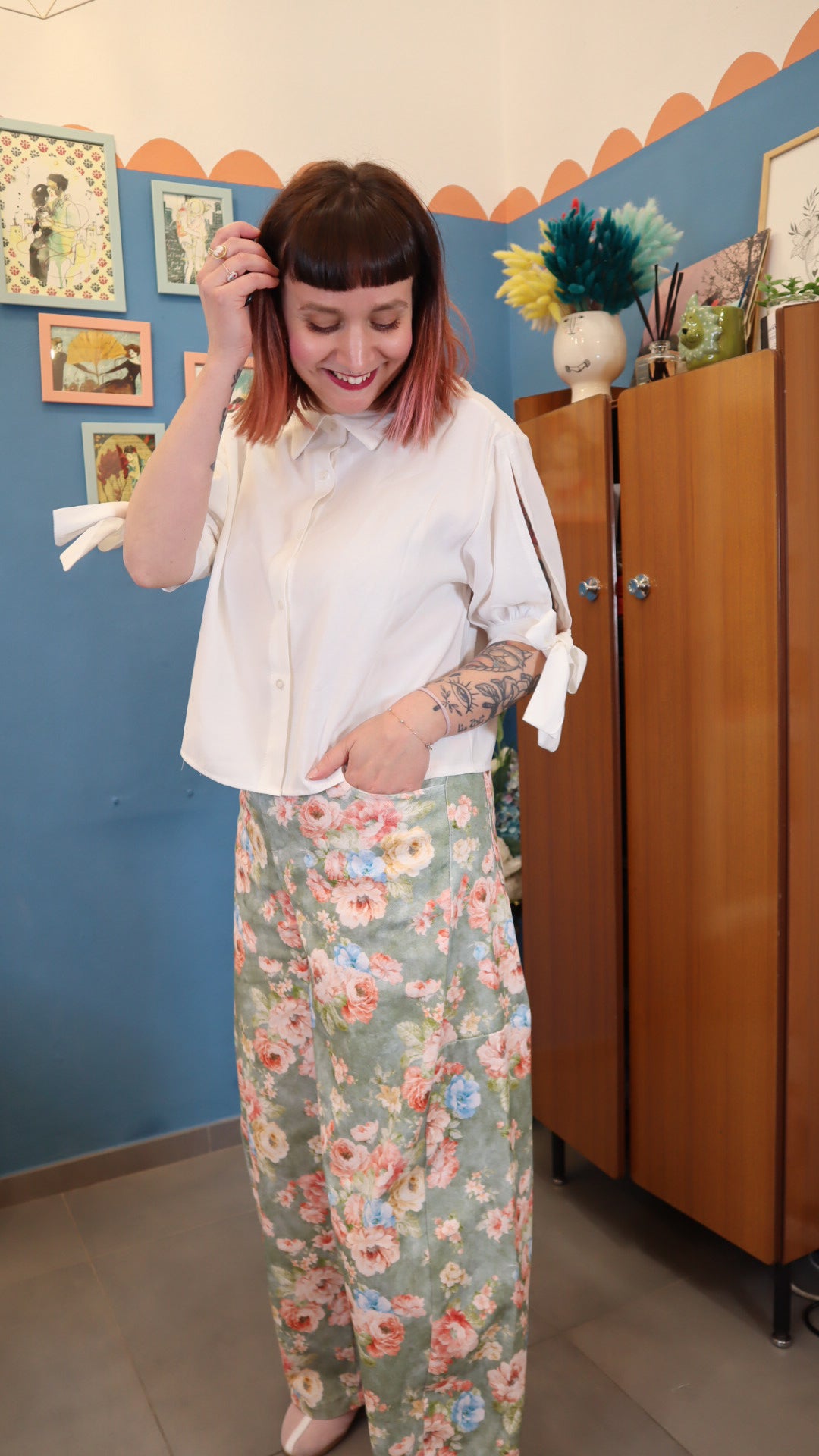 Pantalone FIORI BALLOON