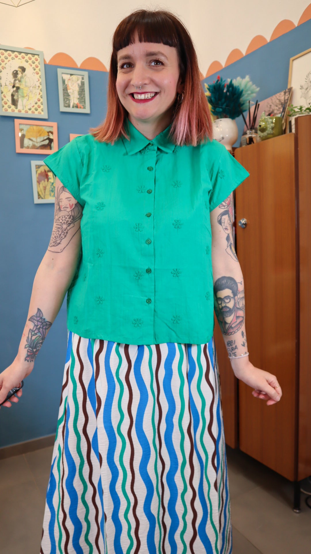 Camicia BASIC VERDE