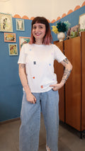 T-shirt CUORI RICAMATI