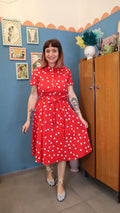 Vestito POIS ROSSO
