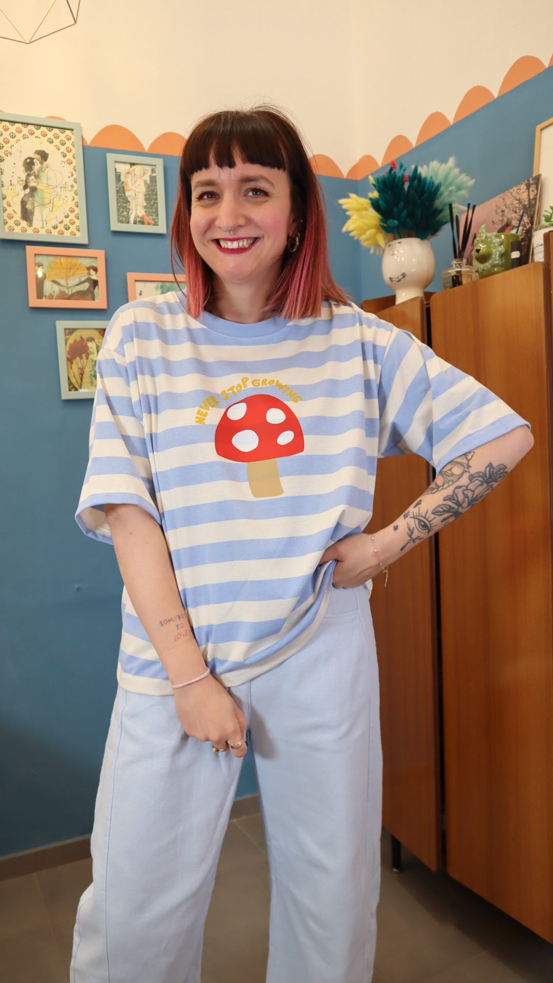 T-shirt FUNGO AZZURRA