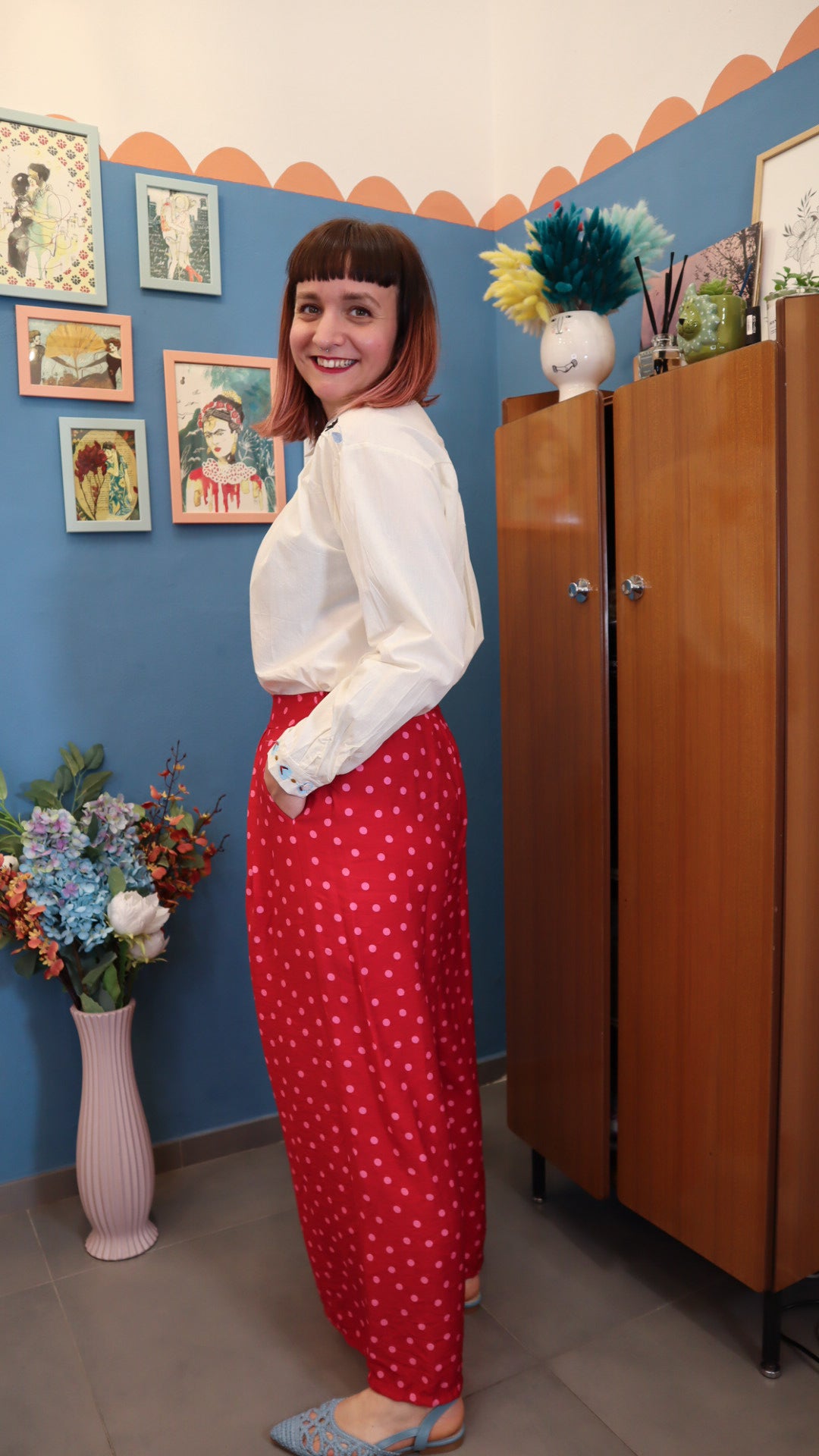 Pantalone POIS ROSSO