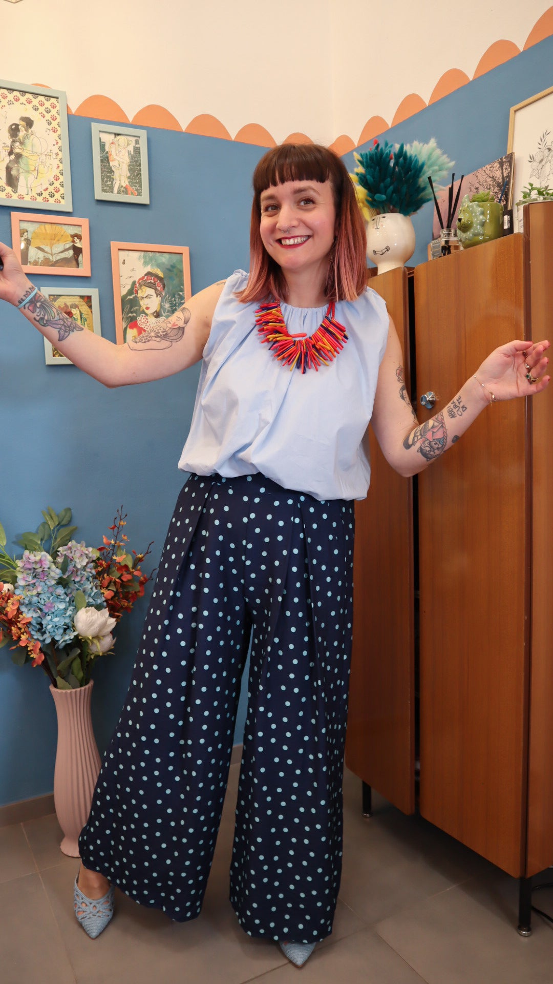 Pantalone POIS BLU