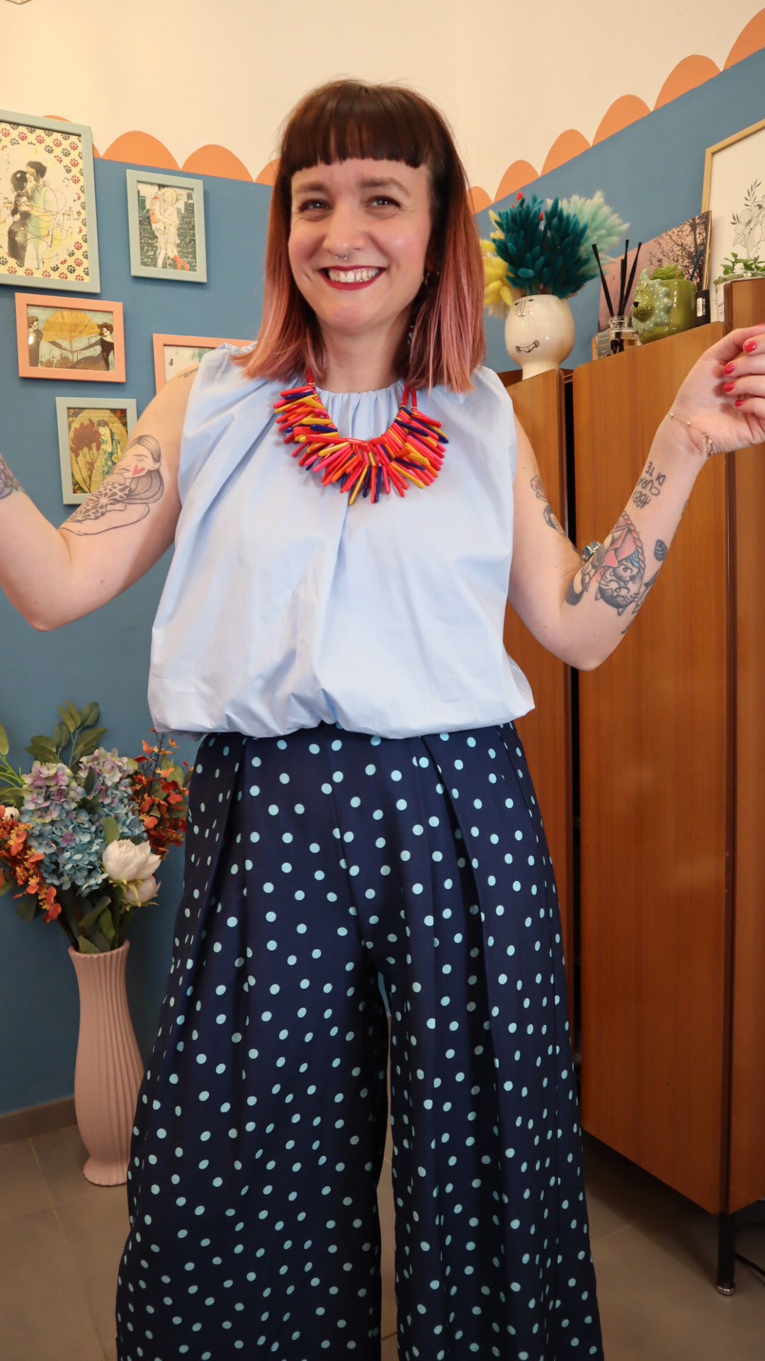 Pantalone POIS BLU