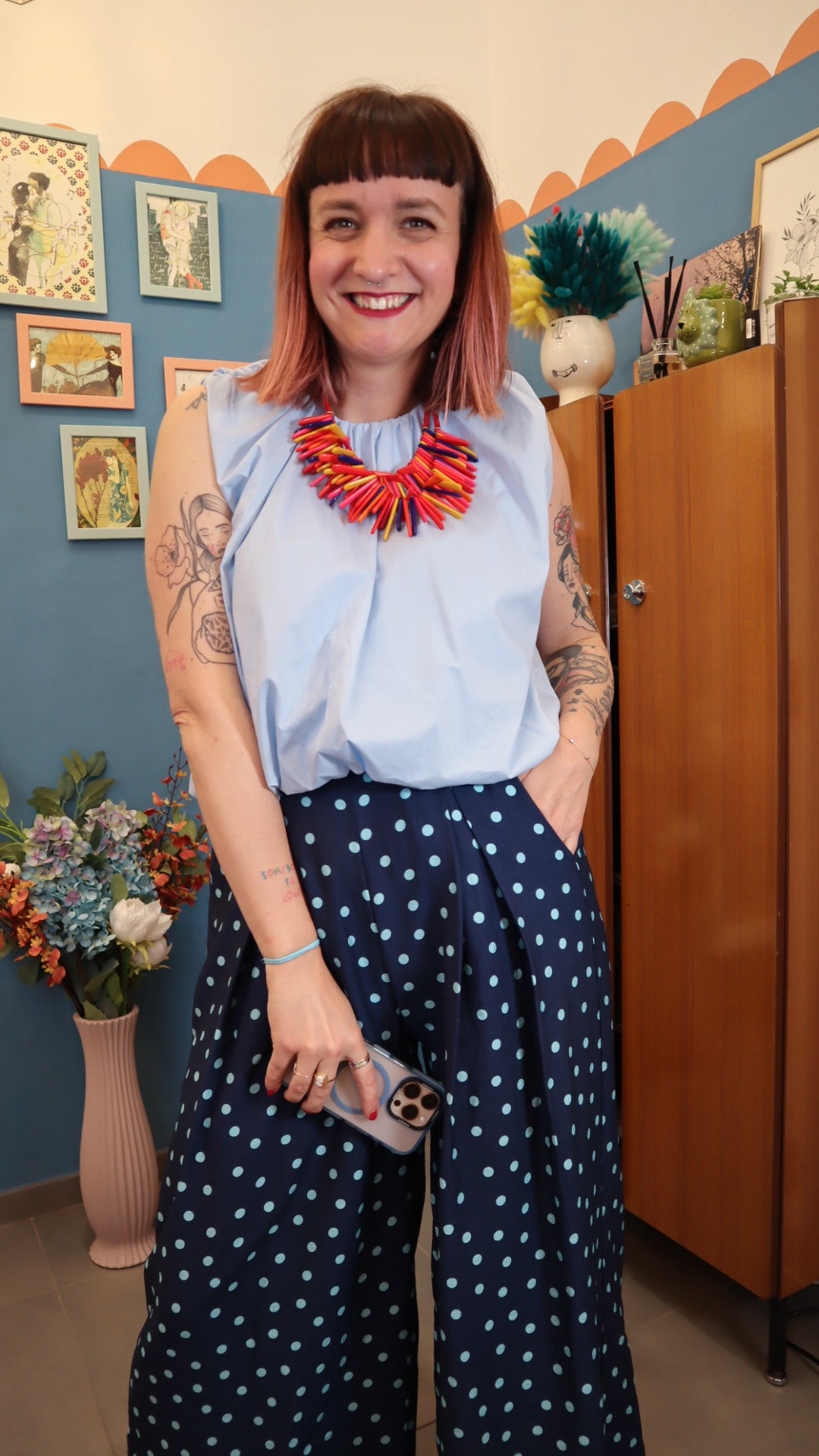 Pantalone POIS BLU