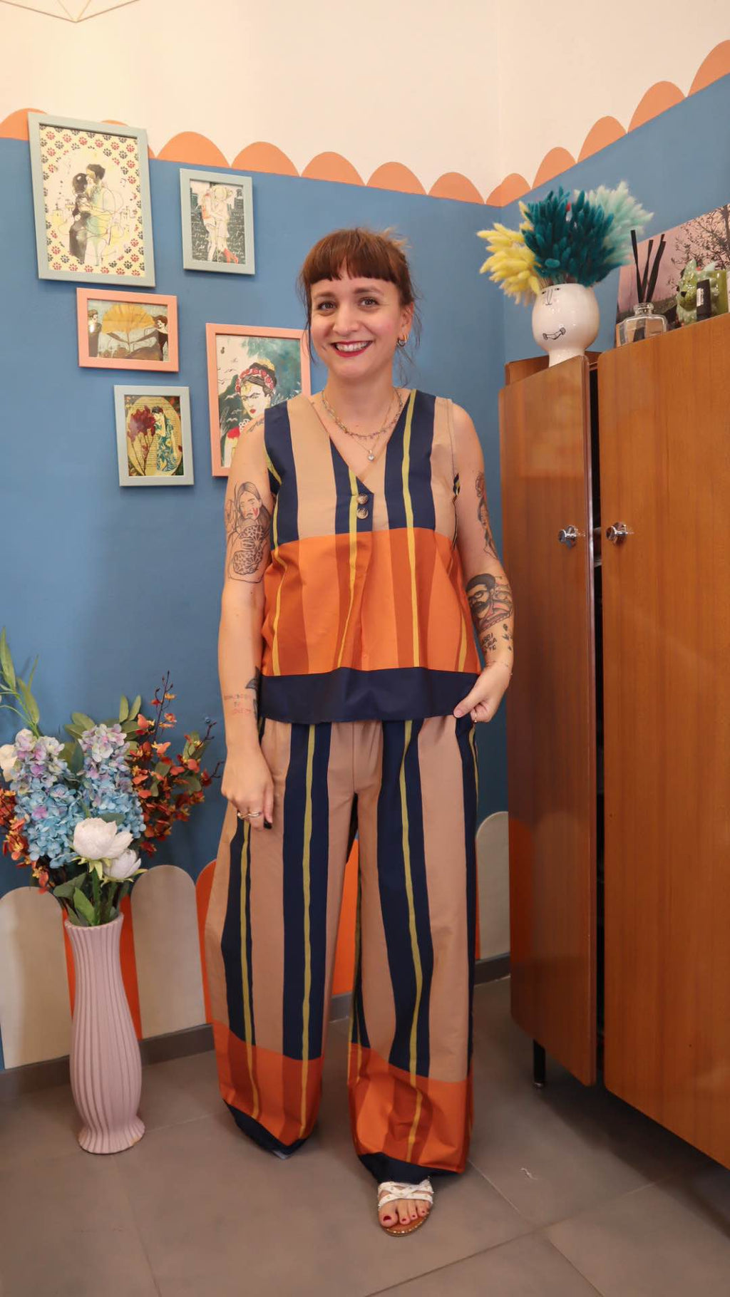 Blusa GEOMETRIC blu