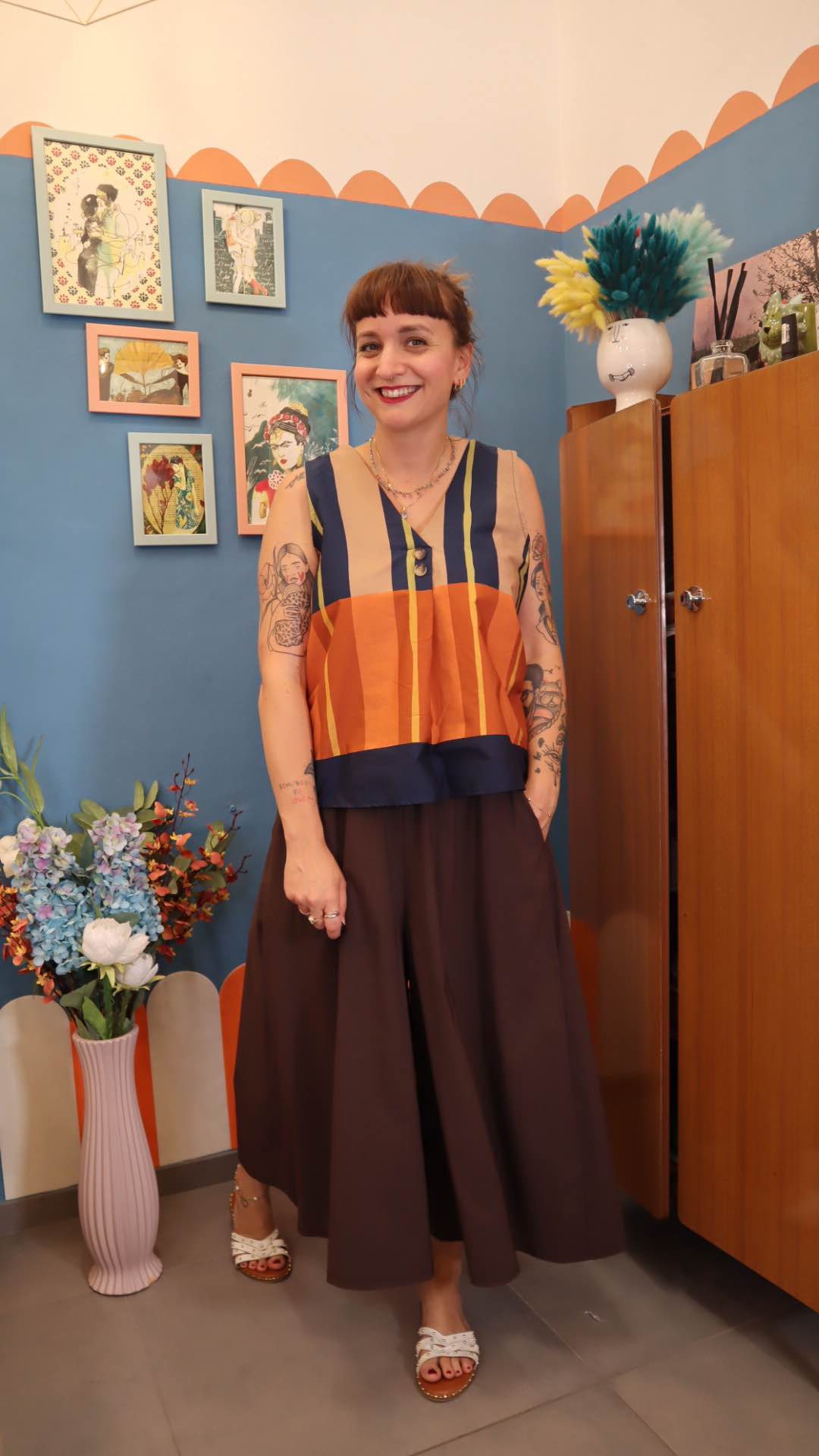 Pantalone BASIC MARRONE