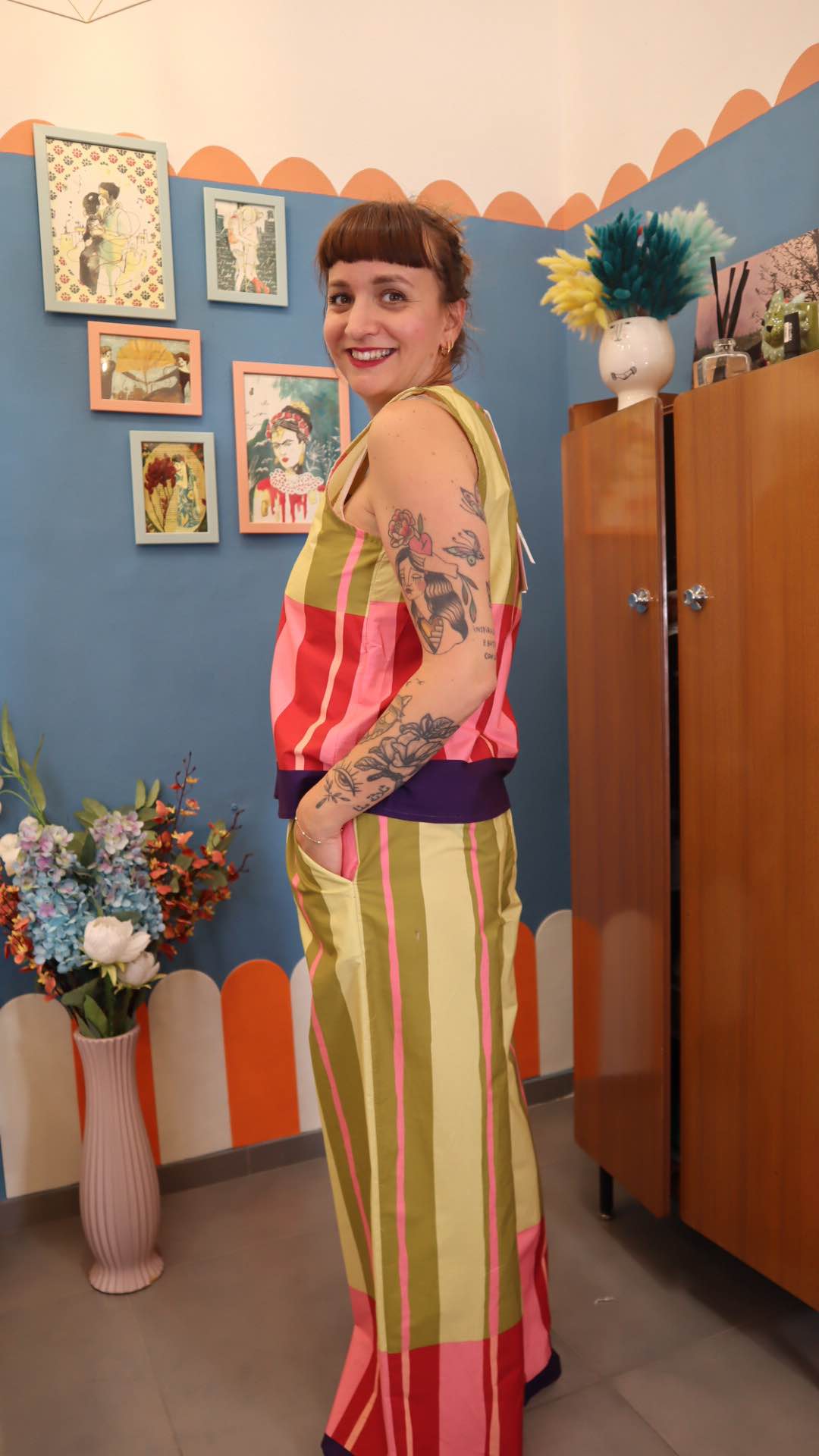 Pantalone GEOMETRIC PISTACCHIO