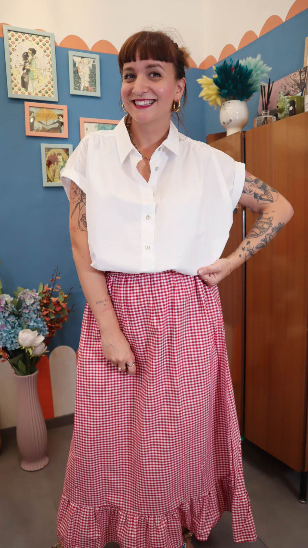 Camicia boxy WHITE