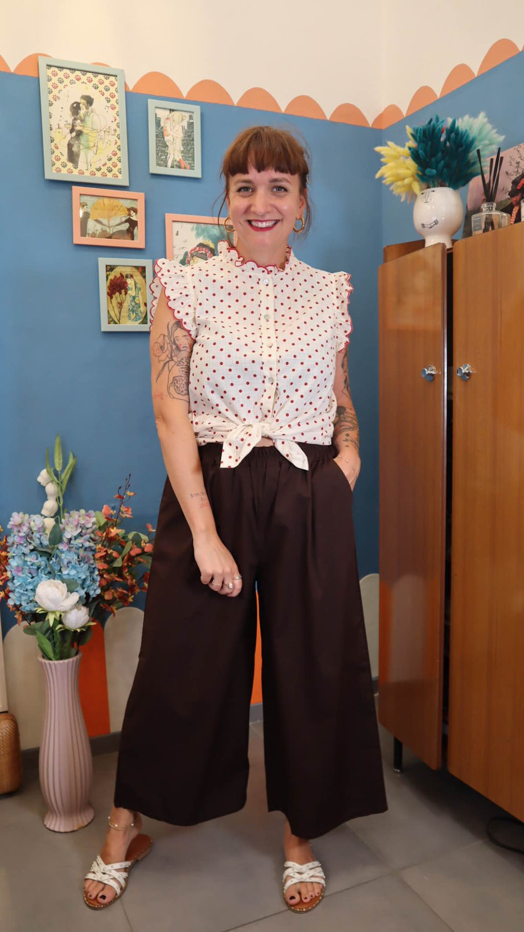 Pantalone BASIC MARRONE