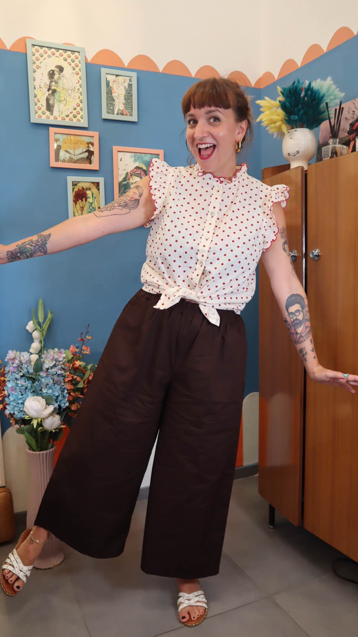 Pantalone BASIC MARRONE