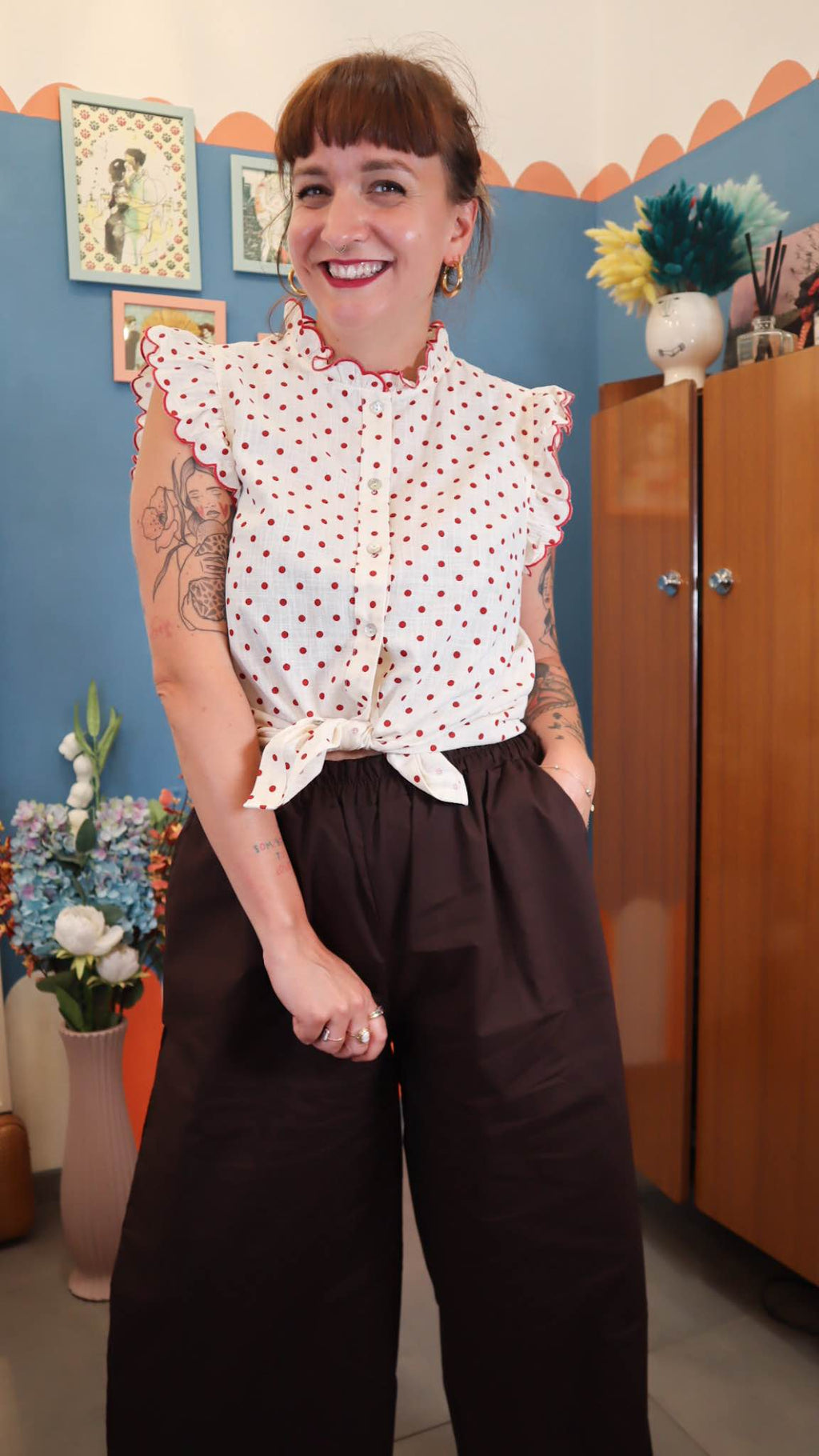 Pantalone BASIC MARRONE