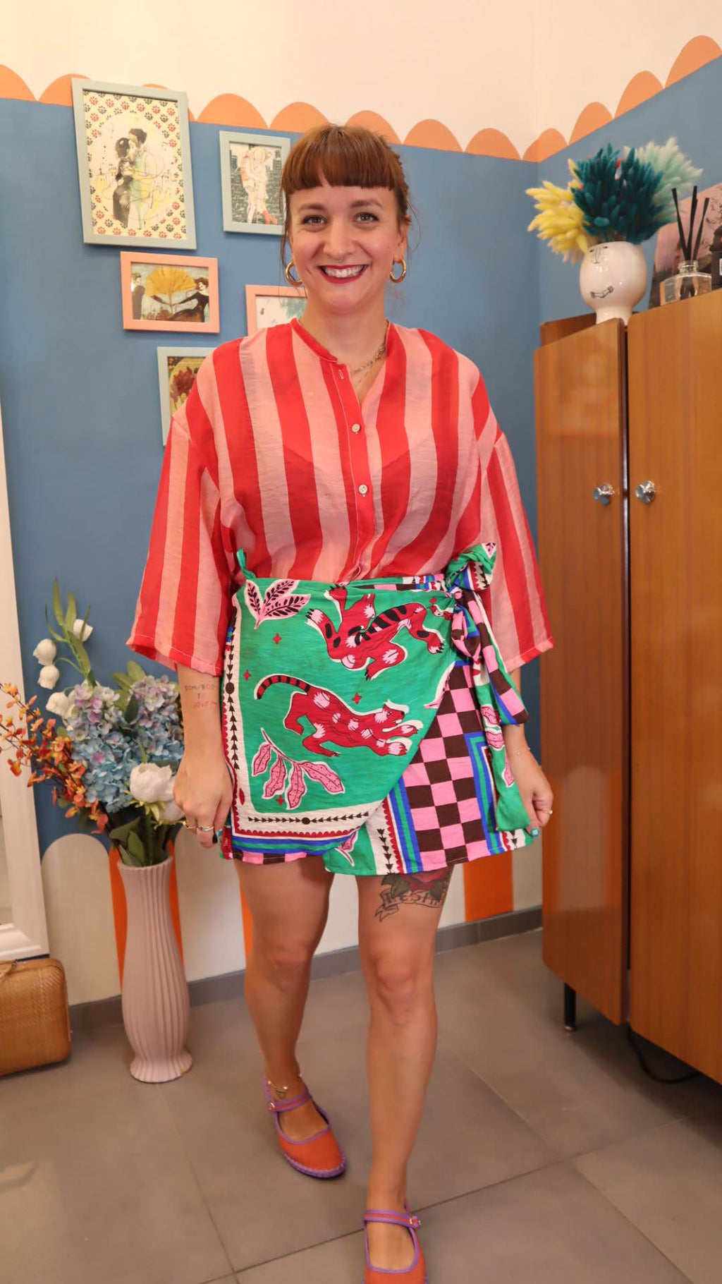 Camicia RIGHE ROSSO /SALM