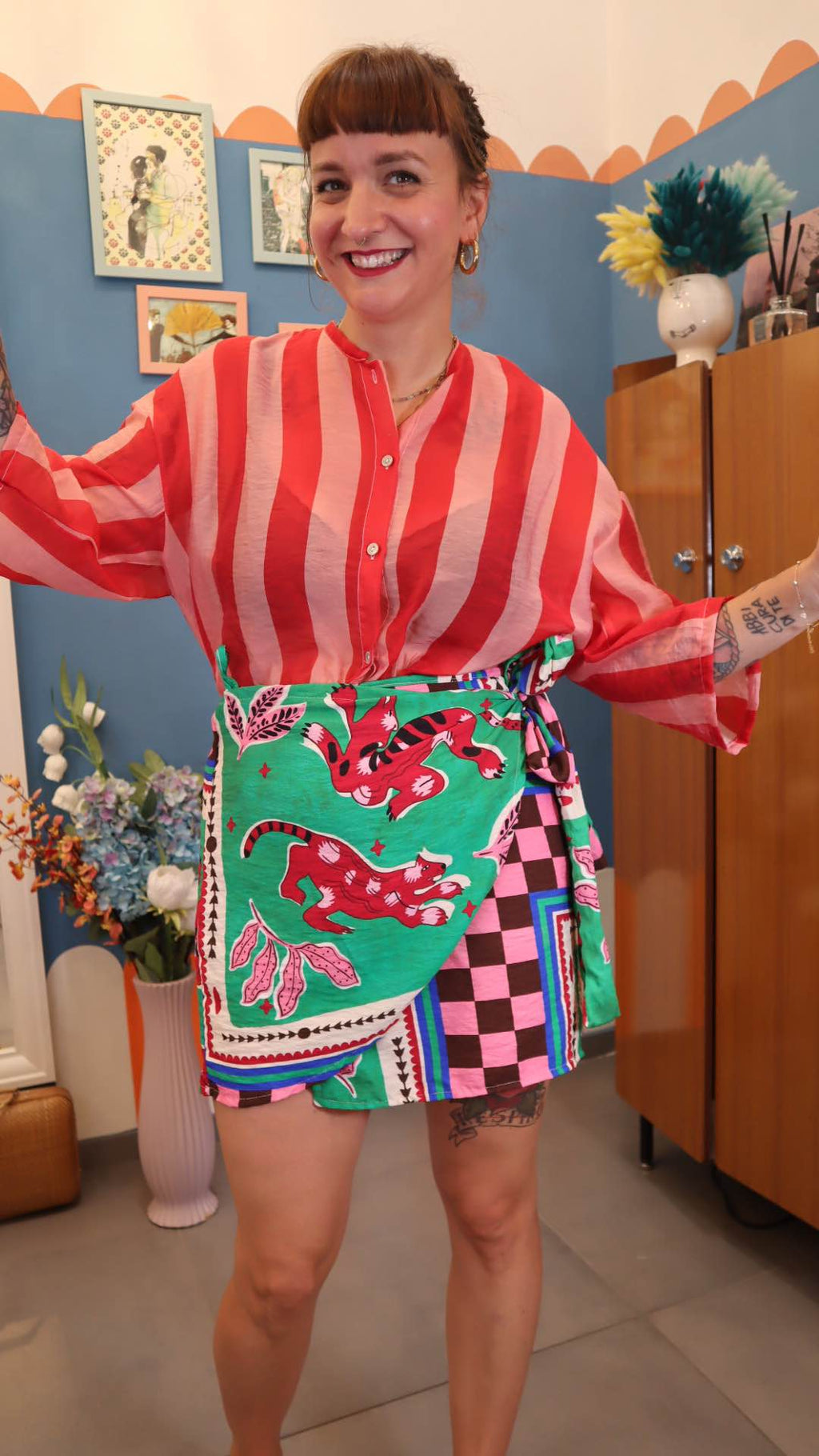 Camicia RIGHE ROSSO /SALM
