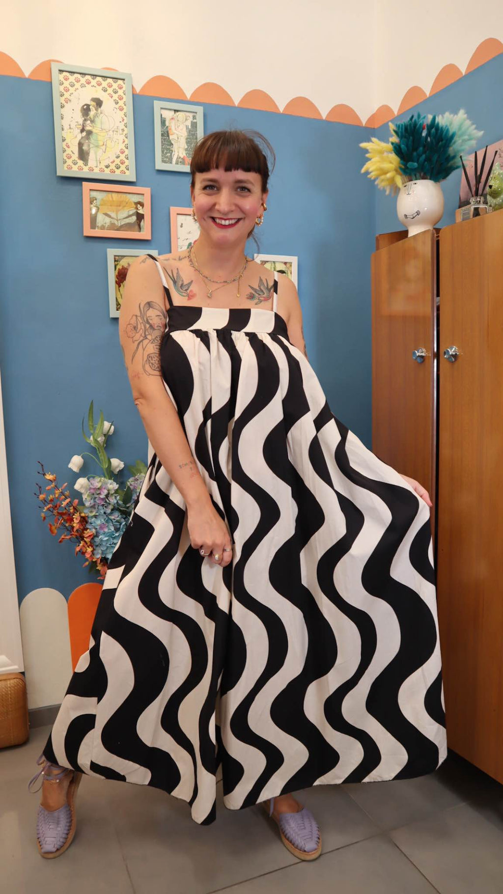 Vestito BLACK AND WHITE