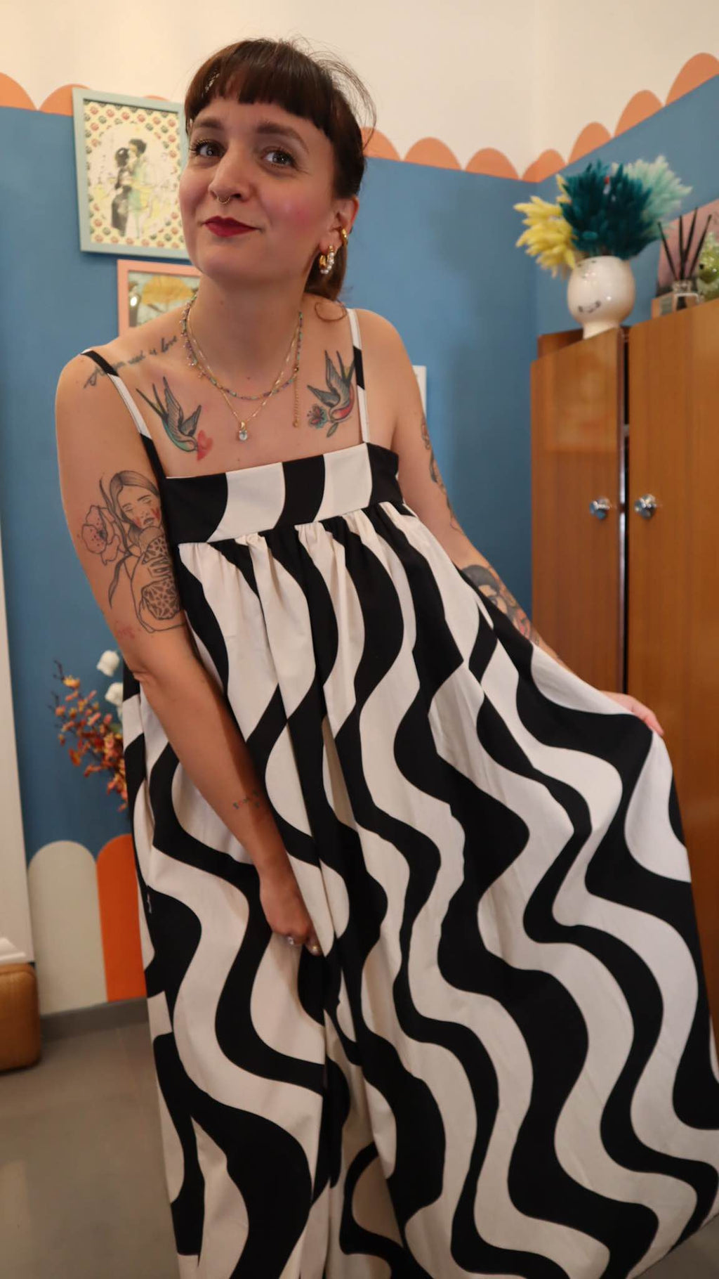 Vestito BLACK AND WHITE