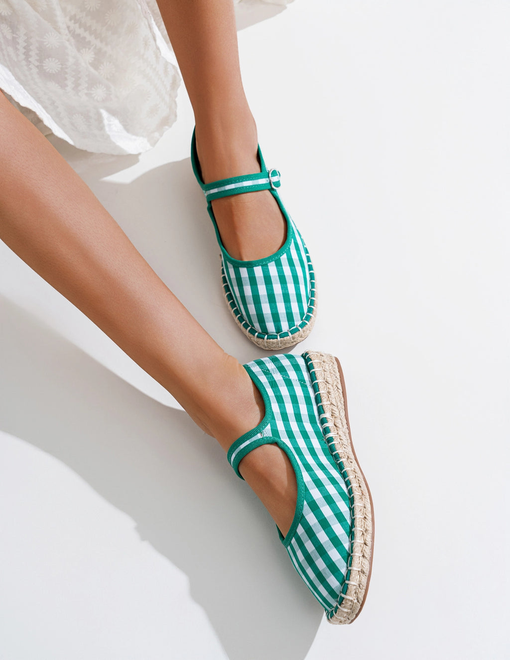 Ballerine ESPADRILLAS green