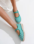 Ballerine ESPADRILLAS green