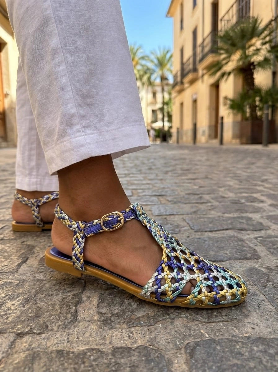 Sandali INTRECCIO BLUE
